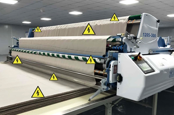 秋冬季鋪布機(jī)容易產(chǎn)生靜電該如何消除？